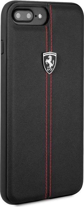 Produktbild Ferrari iPhone 7 Plus / 8 Plus – Scuderia Leder Case, Schwarz (Apple iPhone 6s Plus, Apple iPhone 6 Plus, Apple iPhone 7 Plus, Apple iPhone 8 Plus)