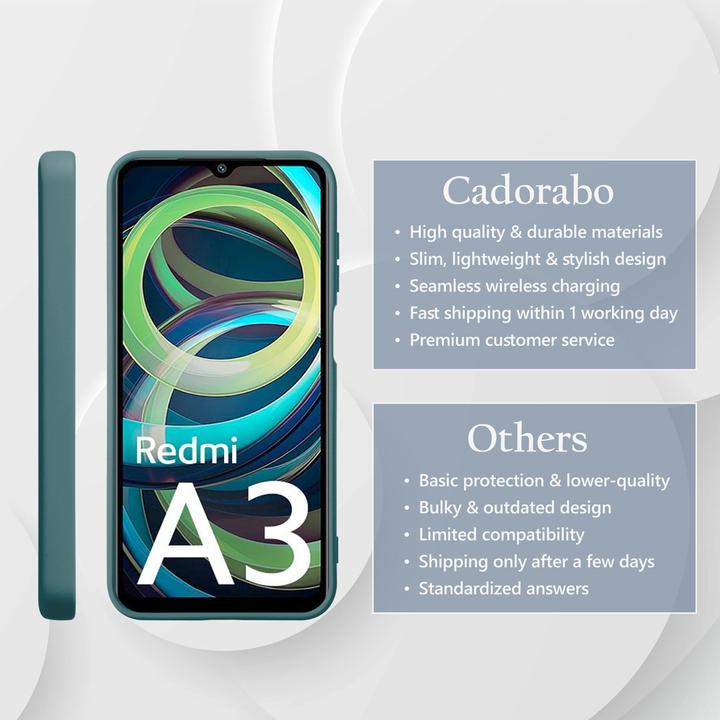 Image du produit Cadorabo Coque pour Xiaomi RedMi A3 / A3X TPU Liquid Silicone Case (Xiaomi Redmi A3)