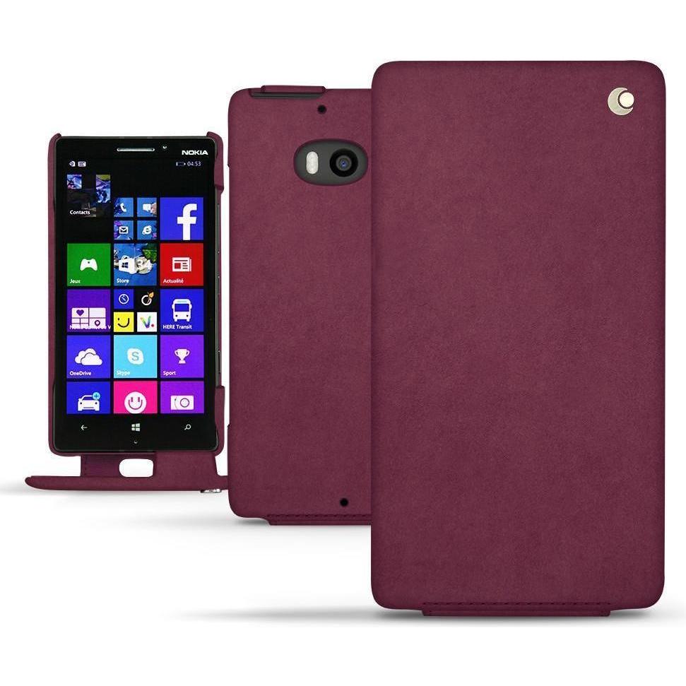 Noreve Lederschutzhülle vertikal (Nokia Lumia 930), Smartphone Hülle, Violett