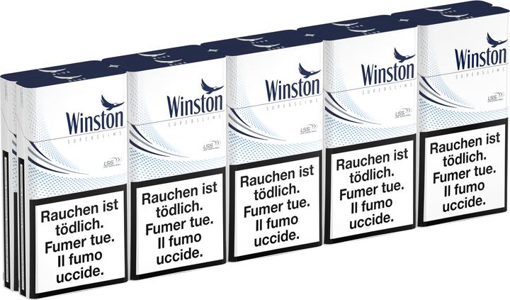 Actual product image Winston Superslim Blue Box (10 pcs.)