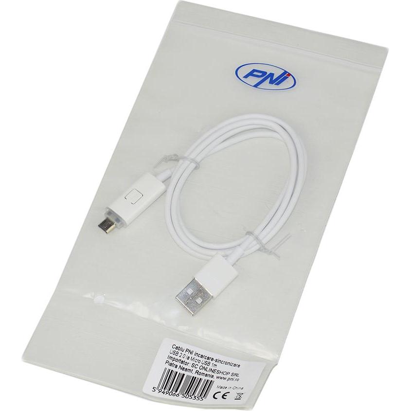 Thumbnail - PNI USB 2.0 auf Micro USB USB 2.0 Sync-Ladekabel 1 m (1 m, USB 2.0), USB Kabel