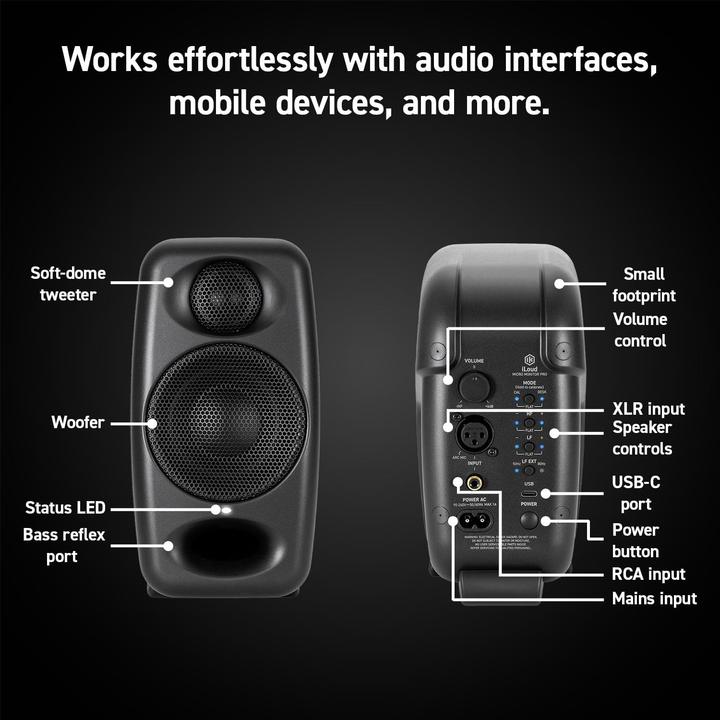 Image du produit IK Multimedia iLoud Micro Monitor Pro (Actif, Couples, 2x 50 W)