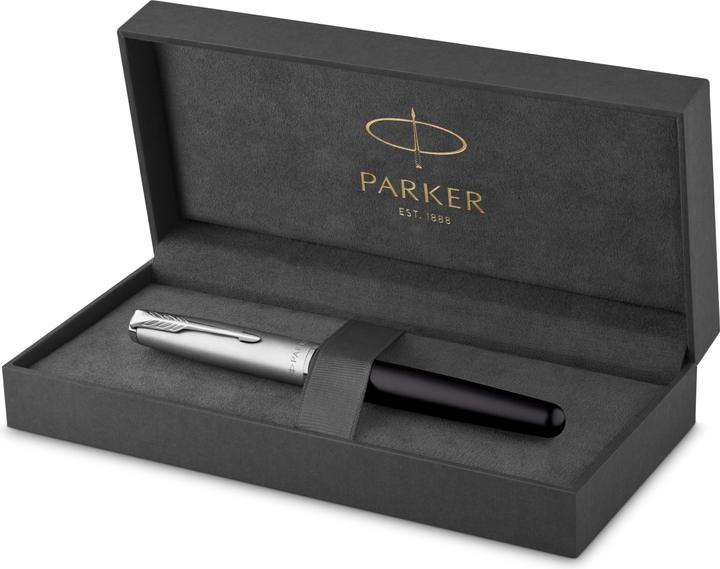 Produktbild Parker Füller Sonnet Metal & C.C. F (Edelstahl, Schwarz, 1x)