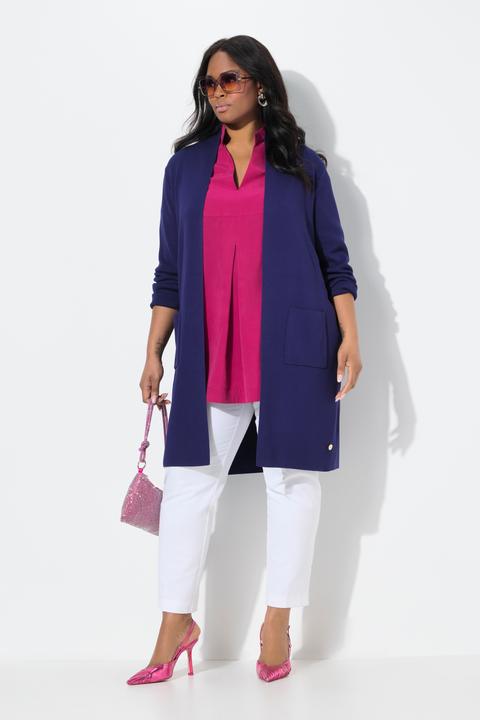 Produktbild Ulla Popken Strickjacke, lange, offene Form, weicher Feinstrick (58)