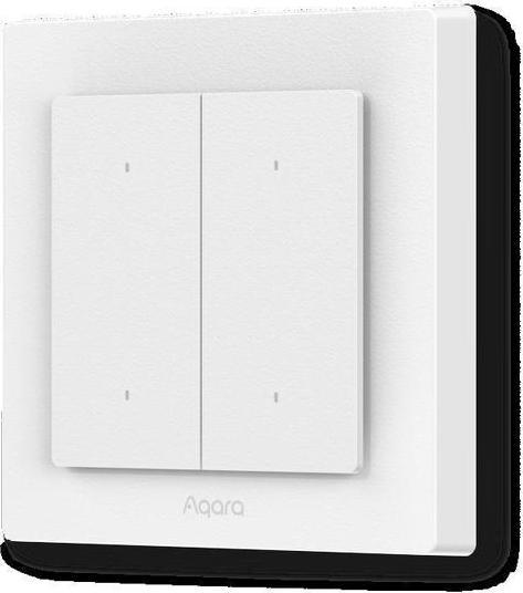 Actual product image Aqara Light Switch H2 EU 4 Buttons, 2 Channels, Offline (Zigbee, Matter over Thr