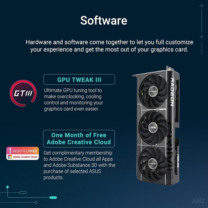 Actual product image ASUS Prime Radeon RX 9060 XT OC (16 GB)