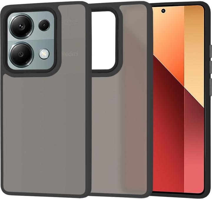 Techsuit - HaloFrost Series - Xiaomi Redmi Note 13 Pro 4G / Poco M6 Pro 4G - Black (Xiaomi Redmi Note 13 Pro 4G)