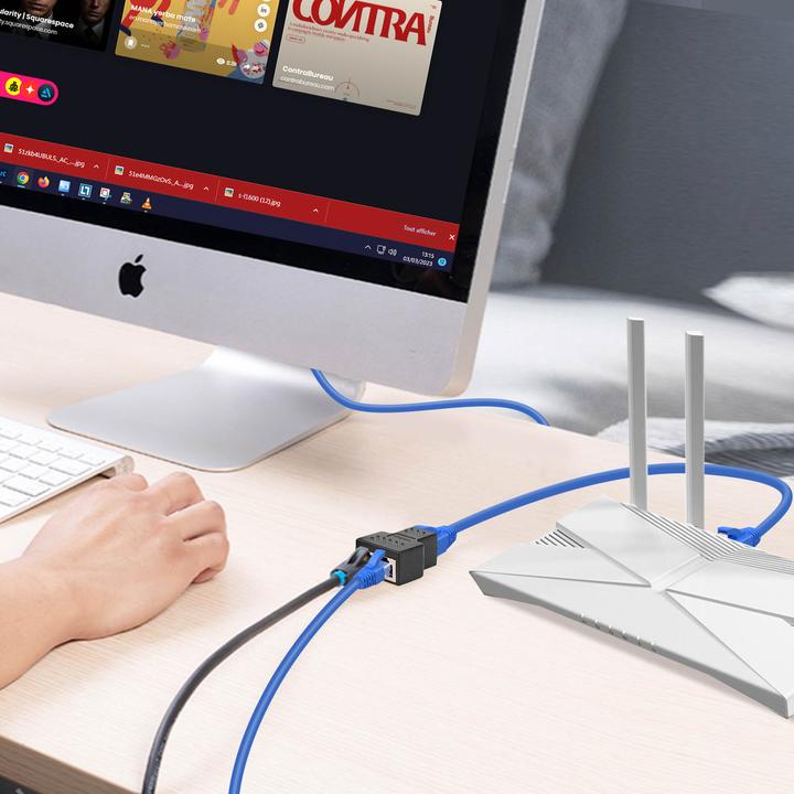 Image du produit Max Excell Adaptateur répartiteur Ethernet RJ45 (RJ45)