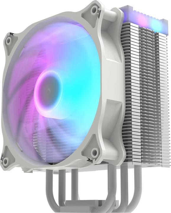 Actual product image Darkflash Tech Darkair CPU active cooling LED (heatsink + fan 120x120) white (157 mm)