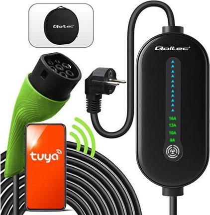 Produktbild Qoltec Mobile Ladegerät (Typ 2, 3.50 kW, 16 A)
