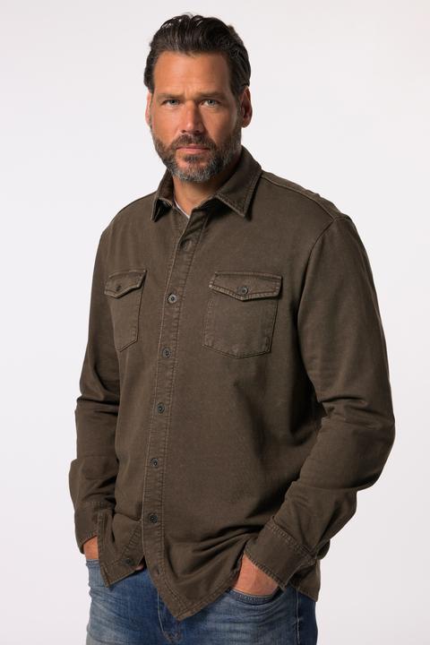 Produktbild JP1880 JP 1880 Sweathemd, Langarm, Cowboy, Kentkragen, Modern Fit (XXL)