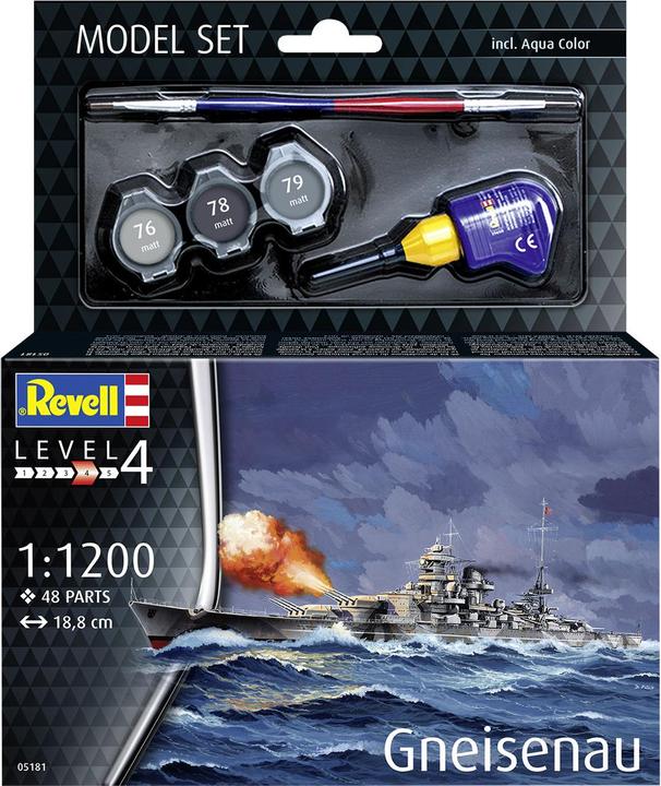 Actual product image Revell Model Set Gneisenau