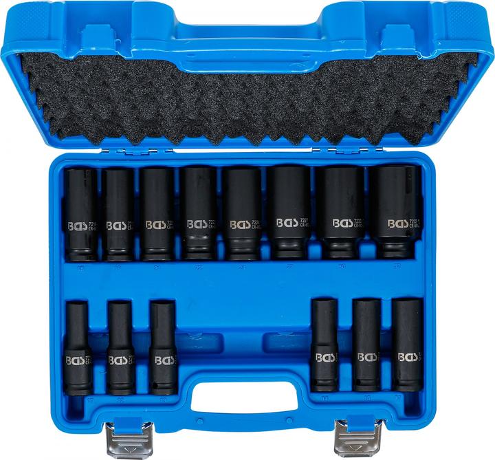 Image du produit BGS Impact Socket Set, Hexagon | 12.5 mm (1/2") Drive | 10 - 32 mm | 14 pcs. (1/2")