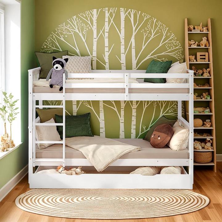 Produktbild Homestyle4u Kinder Etagenbett mit Bettkasten (90 x 200 cm)
