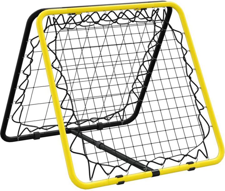 Actual product image vidaXL Football Rebounder Double-sided Adjustable Yellow