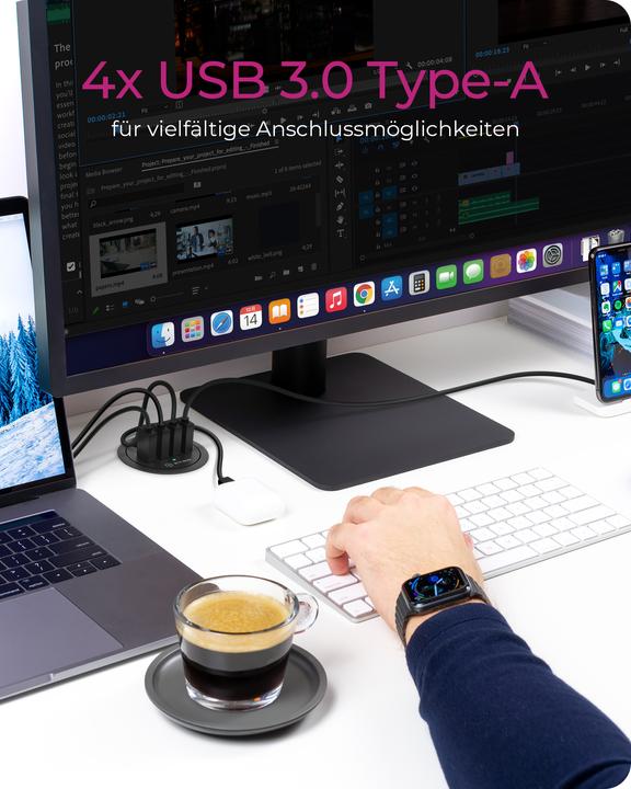 Produktbild Icy Box Ib-Hub1403 (USB-C, 4 Ports)