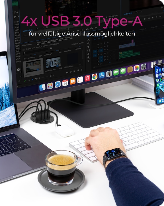 Immagine prodotto Icy Box Ib-Hub1403 (USB-C, 4 Porti)