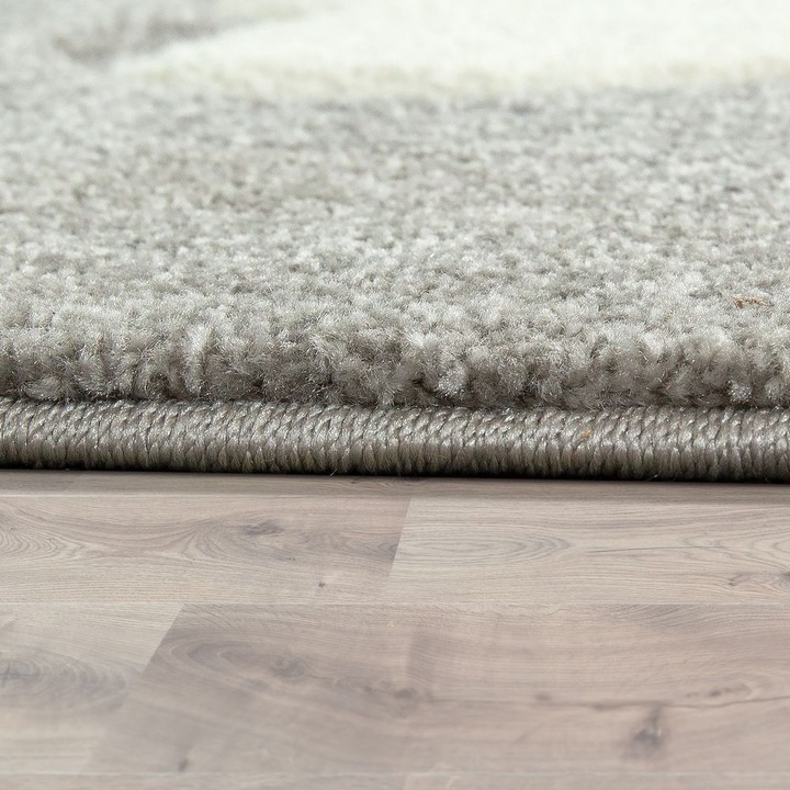 Produktbild Paco Home Teppich Kinderzimmer Herz Krone Punkte Rutschfest Lila (240 x 340 cm)