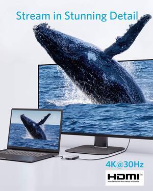 Produktbild Anker – USB-C Hub 7-in-1 mit HDMI / USB-C / USB-A, schwarz (USB-C, 7 Ports)