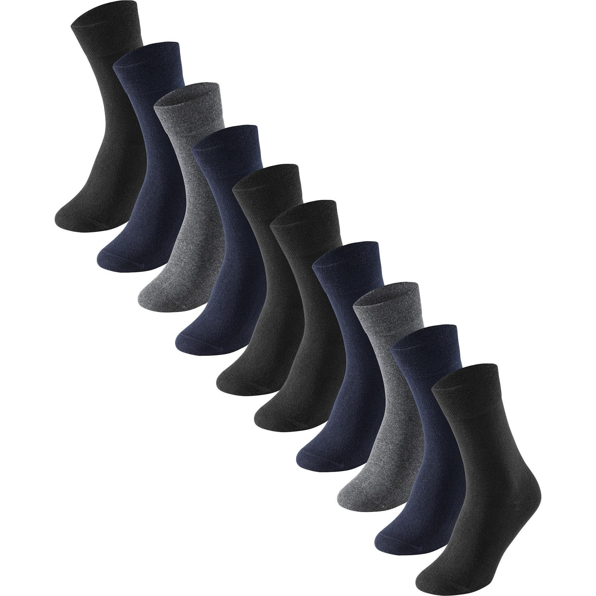 Schiesser, Herren, Socken, Socken Casual, Mehrfarbig, (10er Pack, 39 - 42)
