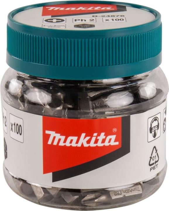 Produktbild Makita B-24876 Swivel nozzle PH2x25mm (100) (Kreuz Pozidriv PZ)