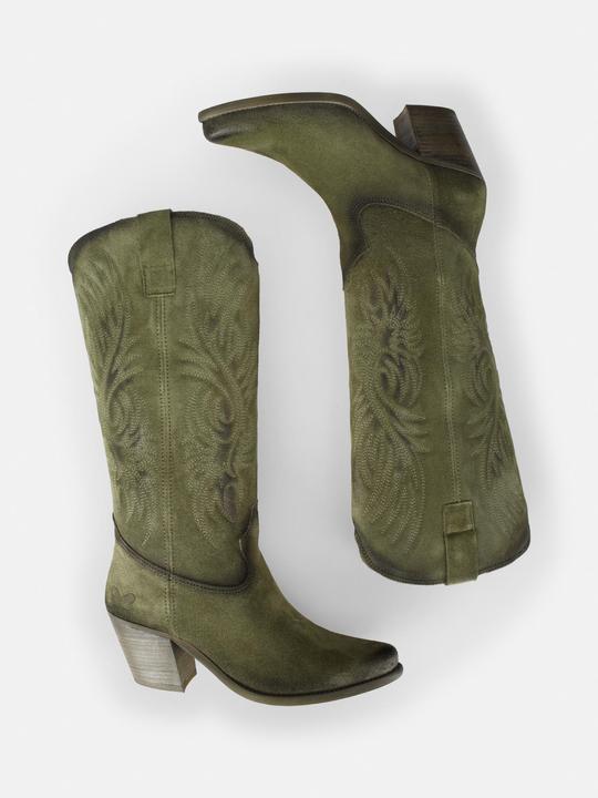 Actual product image Felmini LAREDO D591, the cowboy boot with heel from, is characterised by a beautiful embroidery (37)