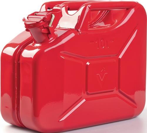Productafbeelding Valpro Brandstofreservoir inhoud 10 l vuurrood RAL 3000 plaatstaal 0,9 mm L345xB165xH275mm