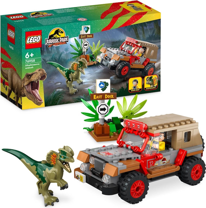 Productafbeelding LEGO 76958 Hinderlaag van de Dilophosaurus (76958, LEGO Jurassic World)