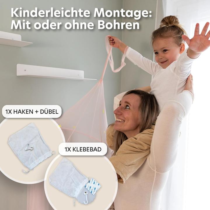 Image du produit Lilimaus Betthimmel mit Leuchtsternen