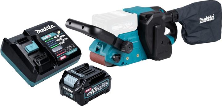 Makita BS 001 GD101 Akku Bandschleifer 40 V max. 76 x 533 mm Brushless + 1x Akku 2,5 Ah + Ladegerät (Bandschleifer)