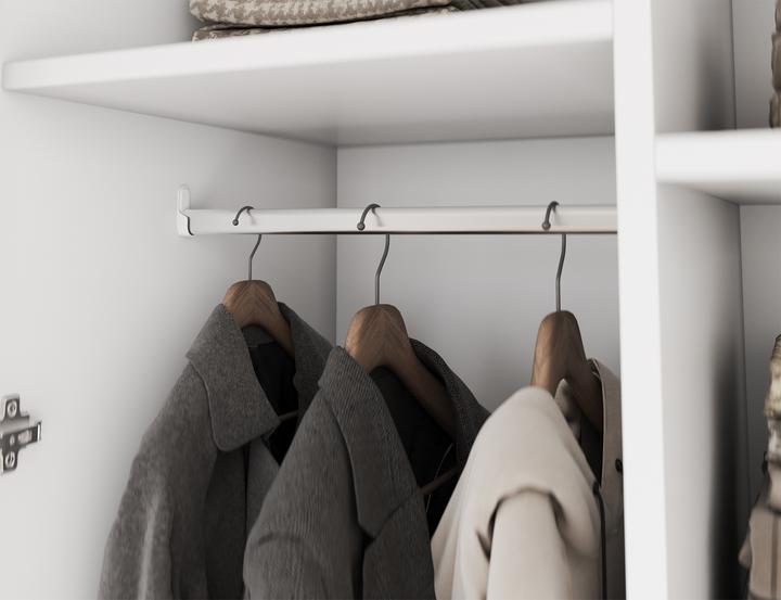 Produktbild ADRK Furniture Alera III mit Aufsatz – Drehtürenschrank (148 x 58 x 250 cm)