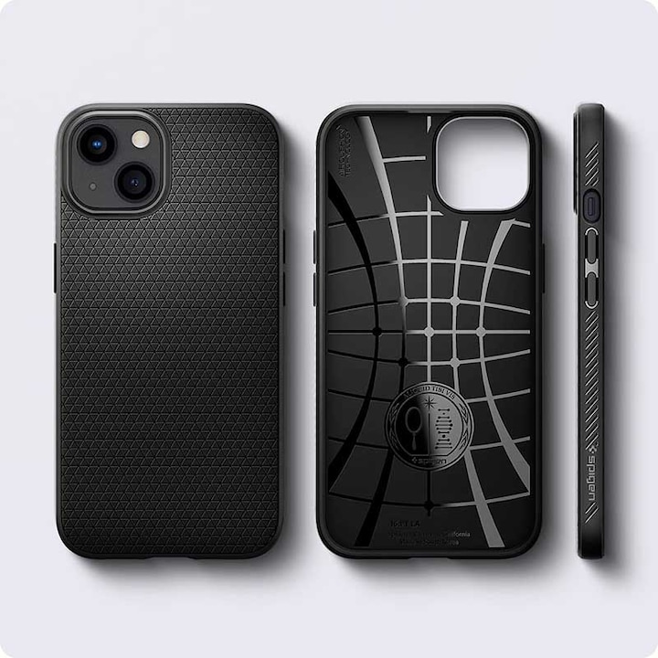 Actual product image Spigen ACS03519 Mobile Phone Protective Case 15.5 cm (6.1" ) Cover Black (Apple iPhone 13)