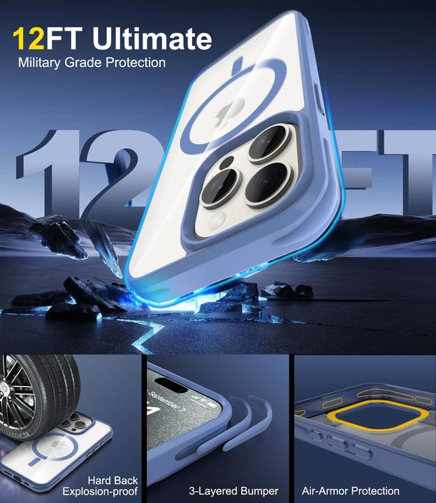 Immagine prodotto Cadorabo Custodia per Apple iPhone 15 PRO compatibile con MagSafe (Apple iPhone 15 Pro)