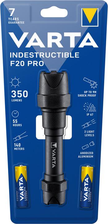 Varta Indestructible F20 Pro (16.70 cm, 350 lm)