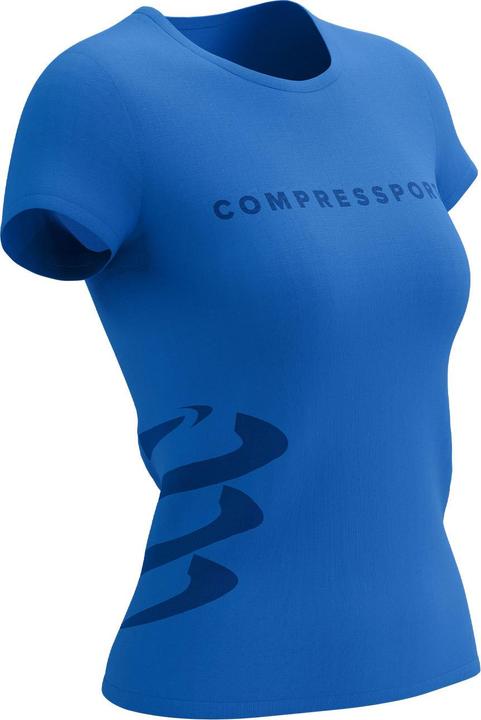Compressport Logo SS Tshirt W Pacific coast, Estate blue