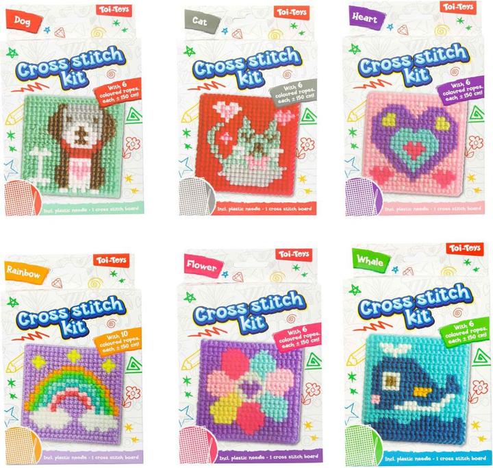 Actual product image Toi-Toys Stickset zum Basteln mit Motiv Kreuzstich