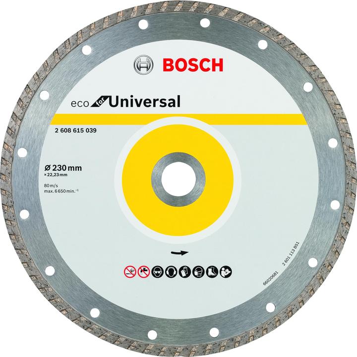 Actual product image Bosch Zubehör 2608615039 Diamond Disc Universal Turbo 230 x 22.33 mm