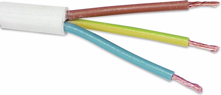 Actual product image Eneroid PVC cable H03VV-F, 3G0.75, 25 m, white (25 m)