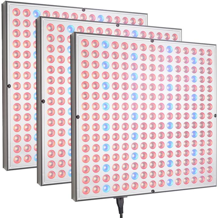 Image du produit Casativo Lot de 3 lampes de cire professionnelles pour plantes, 225 LED, 250 Lm, 14 Watt (LED, 240 V)