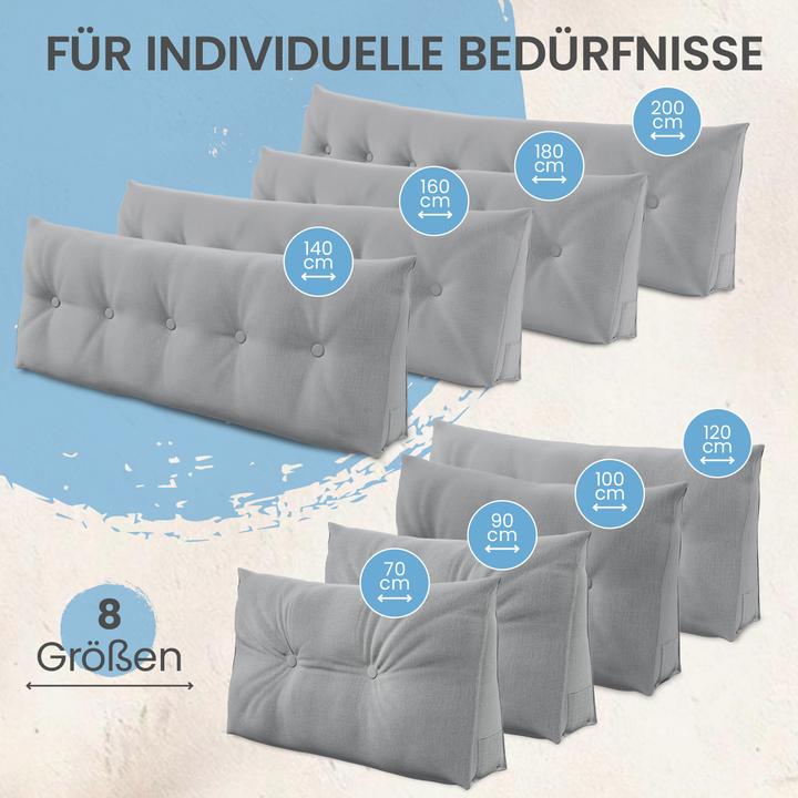 Actual product image Aktivshop Bed and back support cushions (90 x 20 x 50 cm)