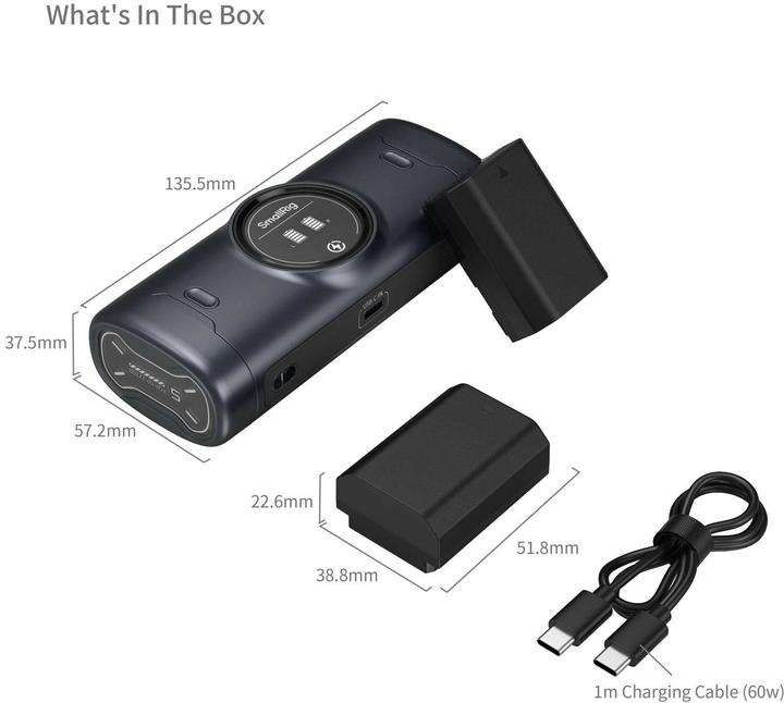 Immagine prodotto SmallRig 5696 Portable Charger Case Kit for NP-FZ100 Batteries (Batteria della fotocamera, Caricabatterie per fotocamere)