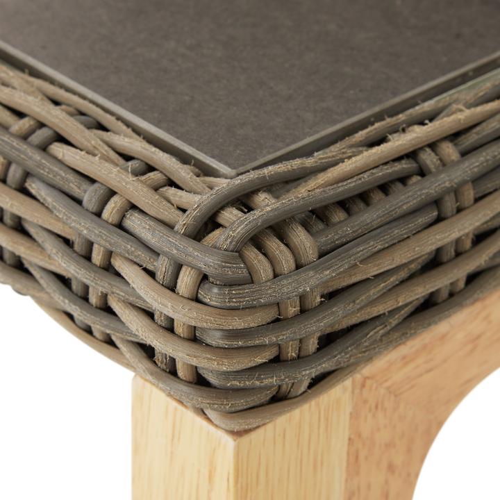 Produktbild tectake Rattan Bartisch Lovas mit 4 Stühlen Latina (161 x 64.50 x 99.50 cm)