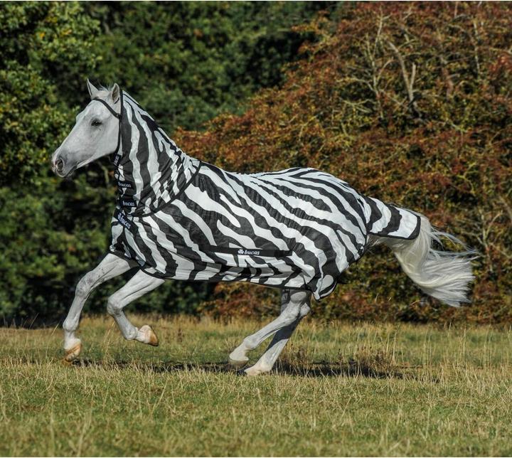 Actual product image Bucas Buzz-Off Zebra Fly Blanket (135 cm)