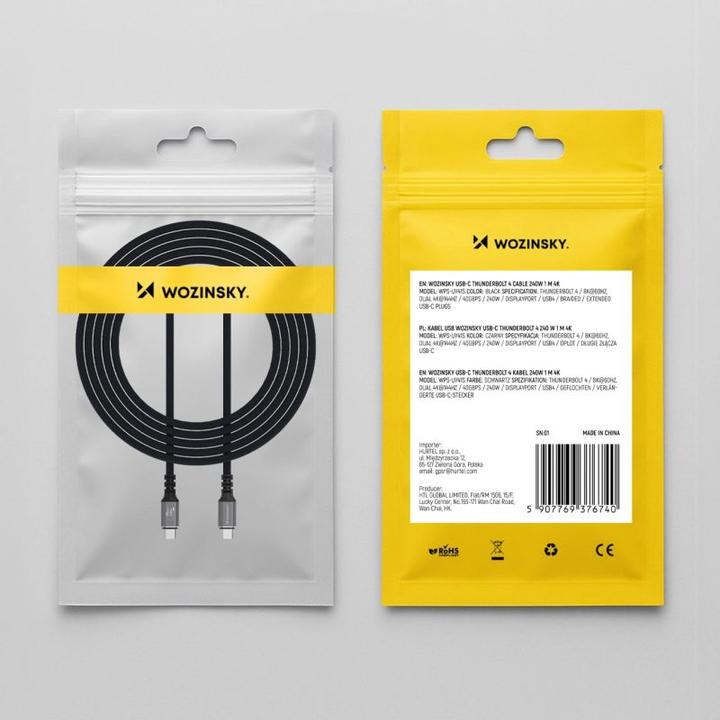 Productafbeelding Wozinsky USB C — USB C (2 m, 240 W)