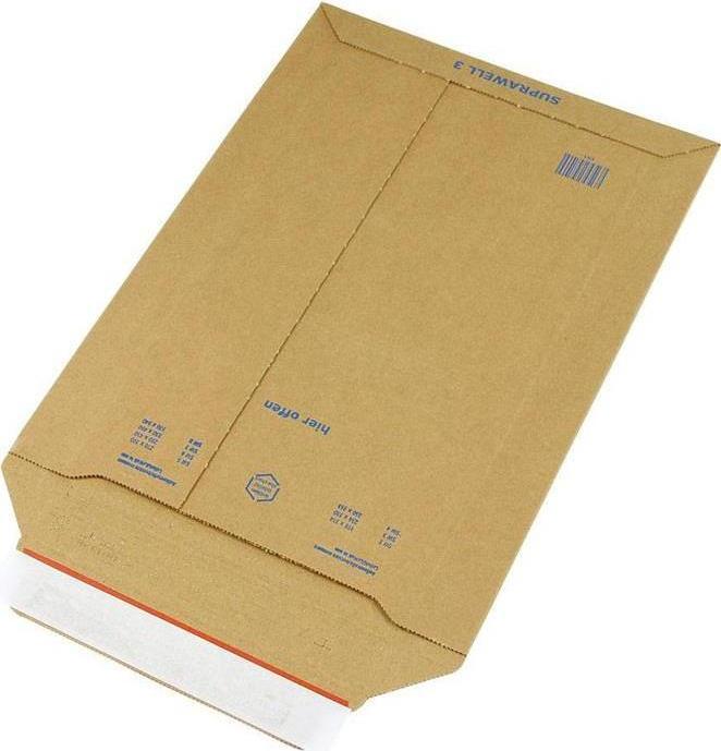 Actual product image Transpak Mailing envelope Suprawell dimensions 234x330mm A4 corrugated cardboard brown SK L333xWmm (100 x)