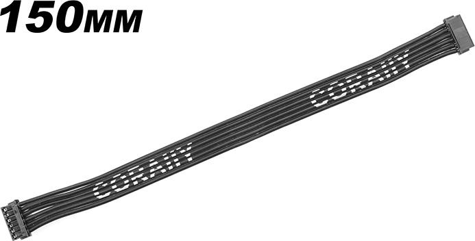 Actual product image Team Corally High Flex Flat Sensor Wire 150mm Silver Plated Terminal
