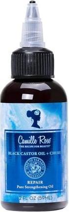 Image du produit Camille Rose Huile de ricin noir et Chebe Repair Pure Strengthening Oil 2 fl oz (2 ml)
