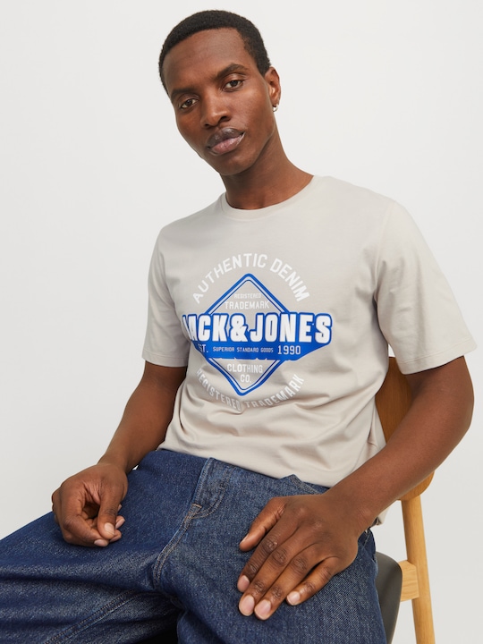 Actual product image Jack & Jones Jjelogo Tee Ss O-Neck 2 Col Ss25 Sn (3XL)