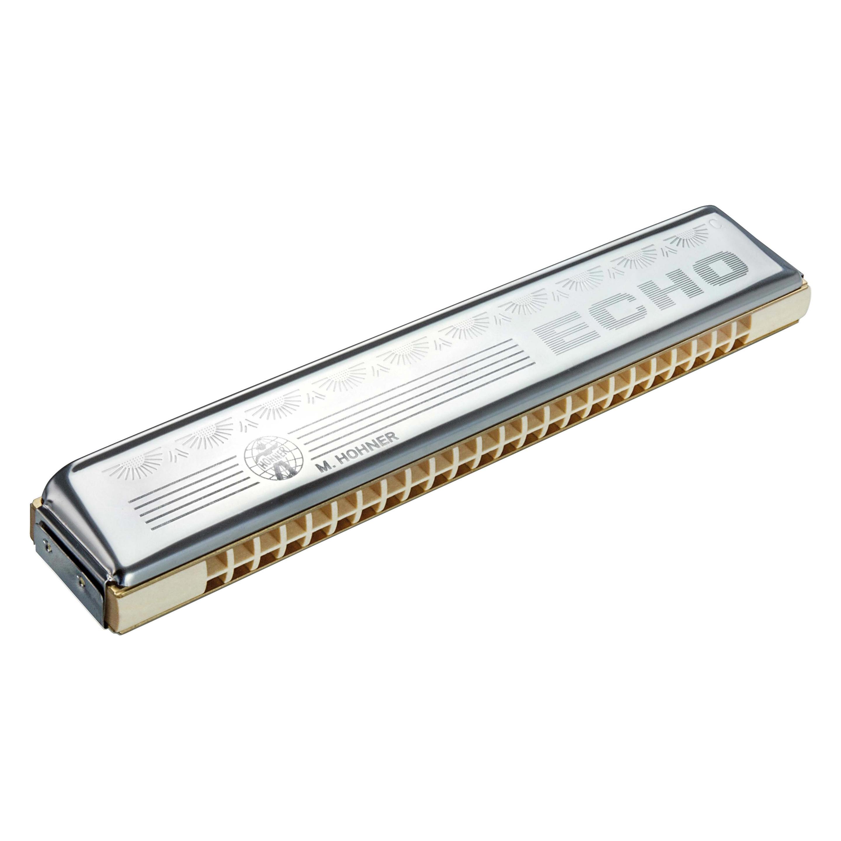 Hohner Echo 48 Tremolo (Harmonica, C Majeur), Blaasinstrumenten, Geel