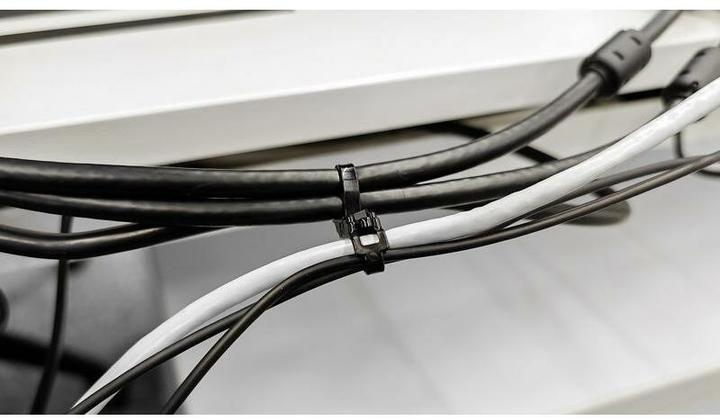 Produktbild Steffen Kabelbinder mit Snap-Lock schwarz 204.5mm x 4.5mm lösbar, Pack à 100 Stk. (Kunststoffkabelbinder, 204.50 mm, 100 Stk.)